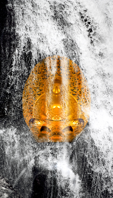 Buddha & waterfall